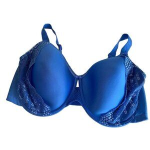 Elomi 4383 Charley Spacer T-Shirt Blue Lightly Lined Underwire Bra US Size 40H